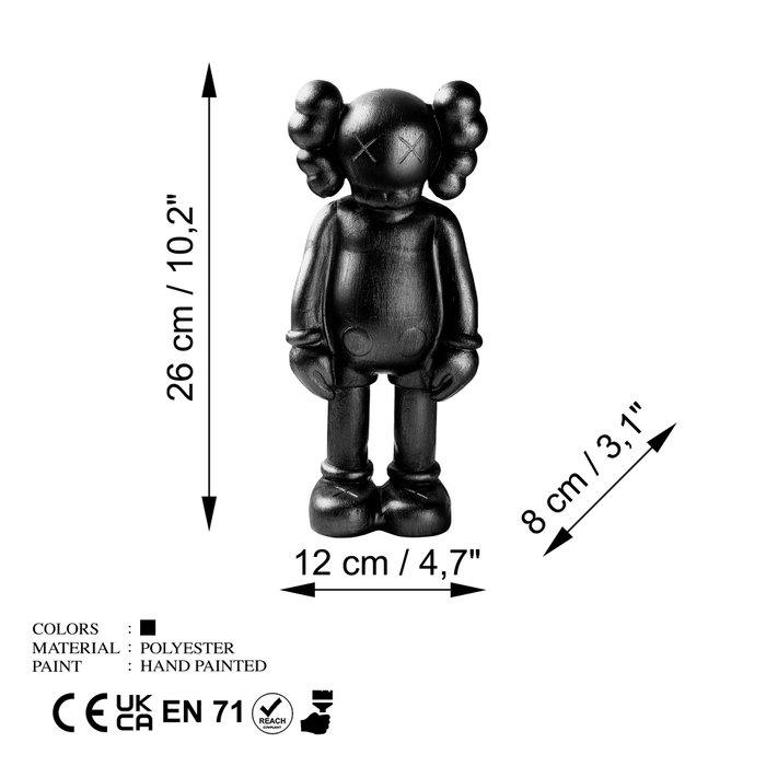 Aberto Design Yak-051-C Objeto Decorativo Negro